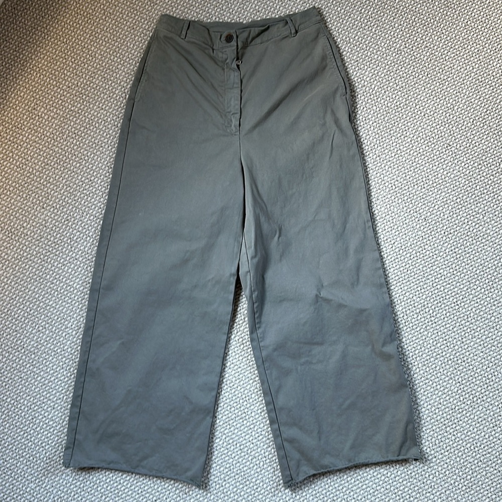 Aequamente Wide Leg Chinos Olive
